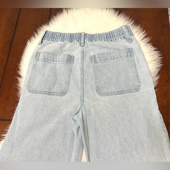 Madewell Size S Pull-On Balloon Jeans in Brittany Wash TENCEL Denim Edition Blue - Picture 12 of 16